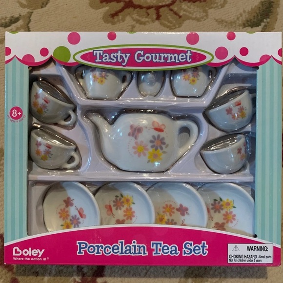 New! Tasty Gourmet Porcelain Tea Set - Picture 1 of 1